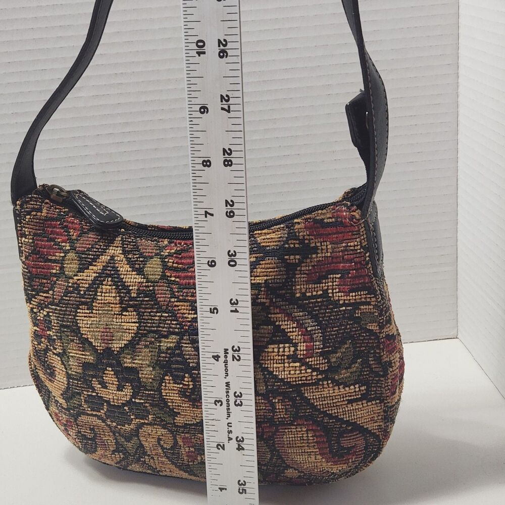VTG Fossil Tapestry Carpet Hobo Bag Grandmacore Boho Cottagecore 90s Great 75088 - Picture 15 of 16
